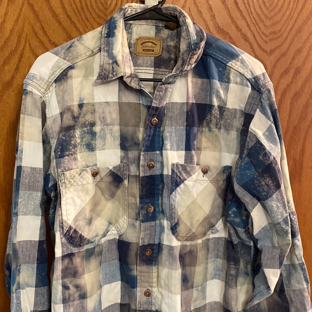 Acid wash button down